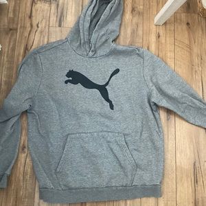 Puma Men’s hoodie/sweatshirt, grey, used